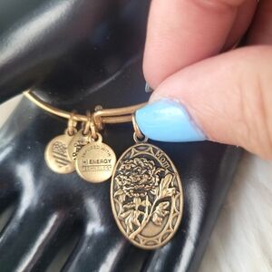Alex and Ani Gold Mom Floral Charm Bracelet #A190